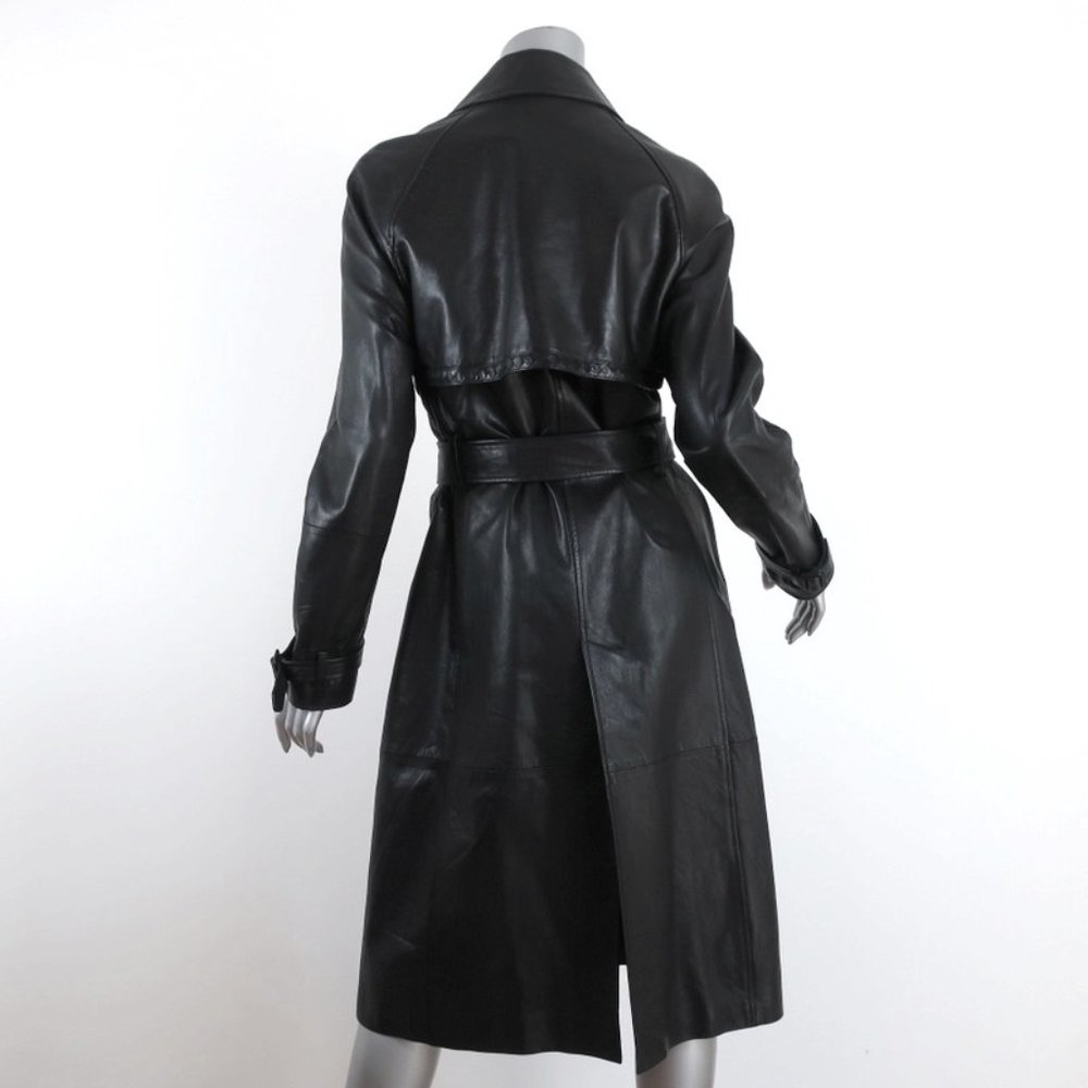 Bottega Veneta Leather Trench Coat - Picture 6 of 10
